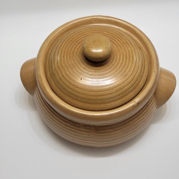 Vintage Handmade Art Pottery Lidded Serving Dish Casserole with Lid - Picture 2 of 8